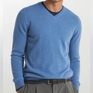 NAADAM Sky Blue 100% cashmere V neck original sweater size M